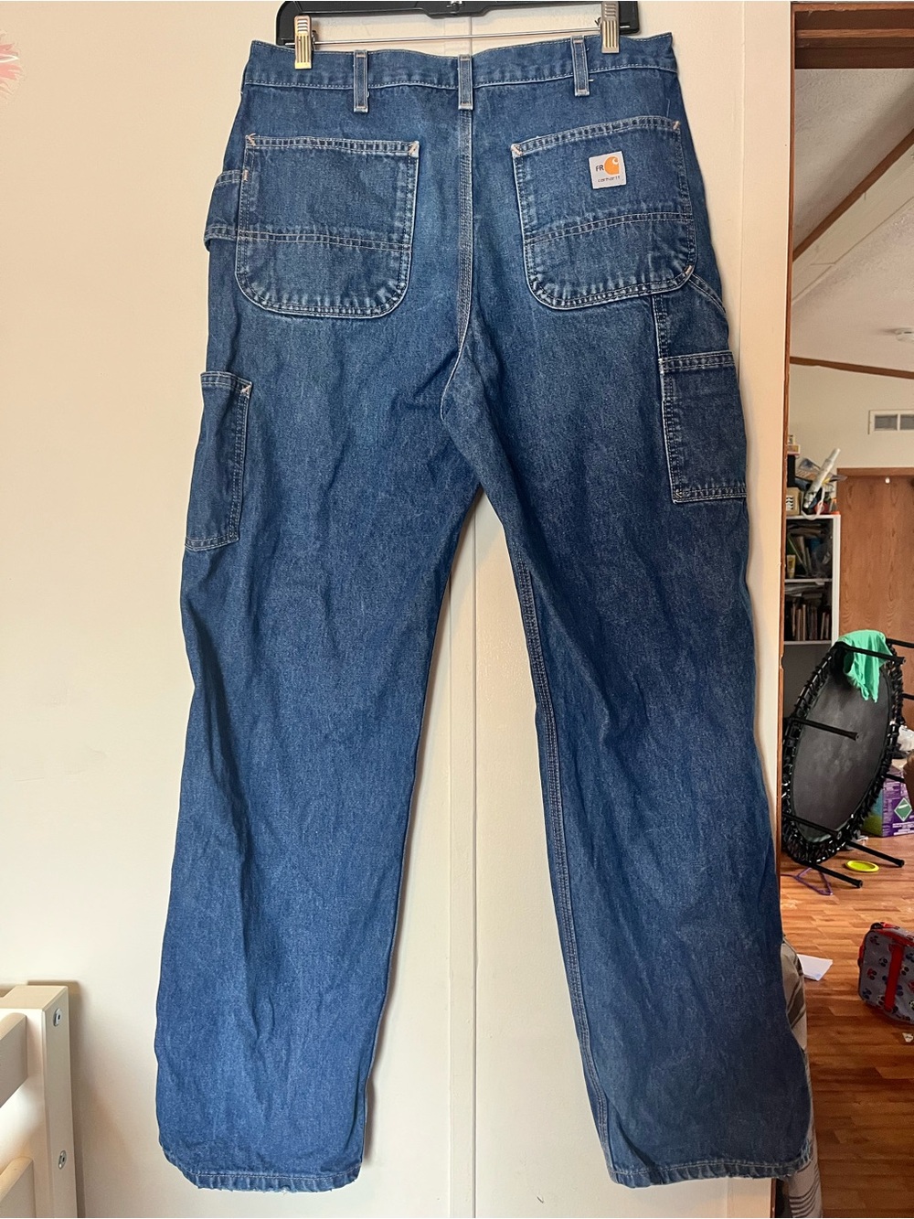Carhartt Men's Blue Relaxed-Fit Utility Jeans FR Size 34x34